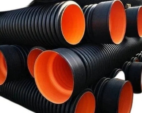 DWC HDPE Pipe 200mm OD/170mm ID – Orange (6 Metre Length)