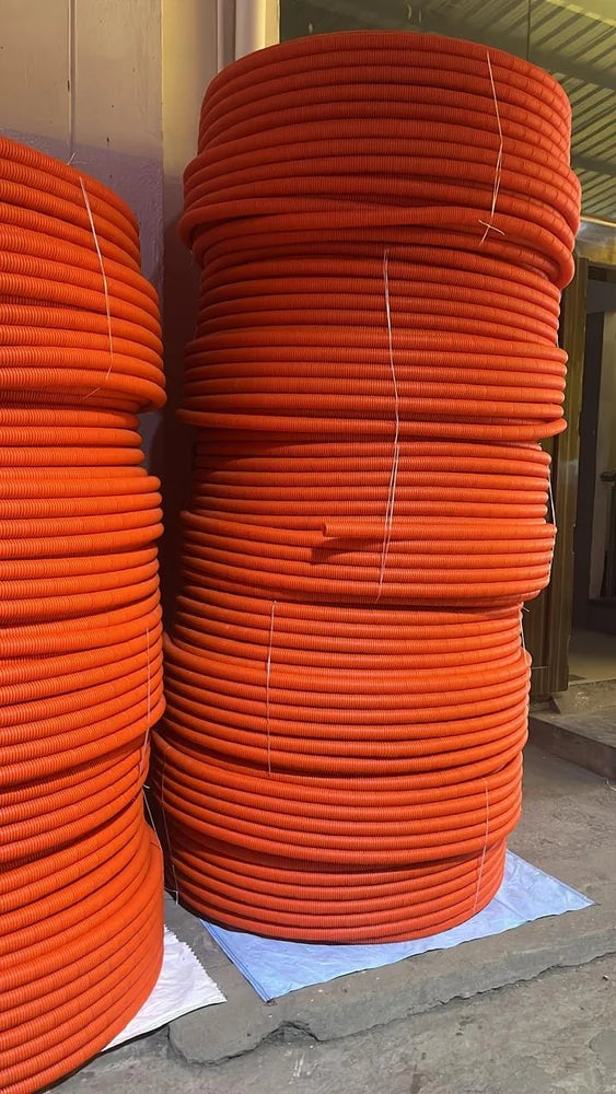 DWC HDPE Pipe 63mm OD/50mm ID – Orange