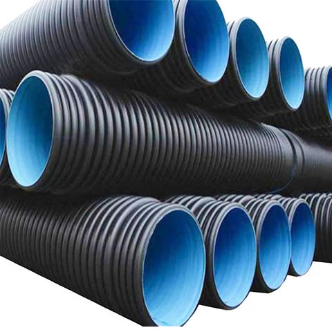 DWC HDPE Pipe 200mm OD/170mm ID – Orange (6 Metre Length)